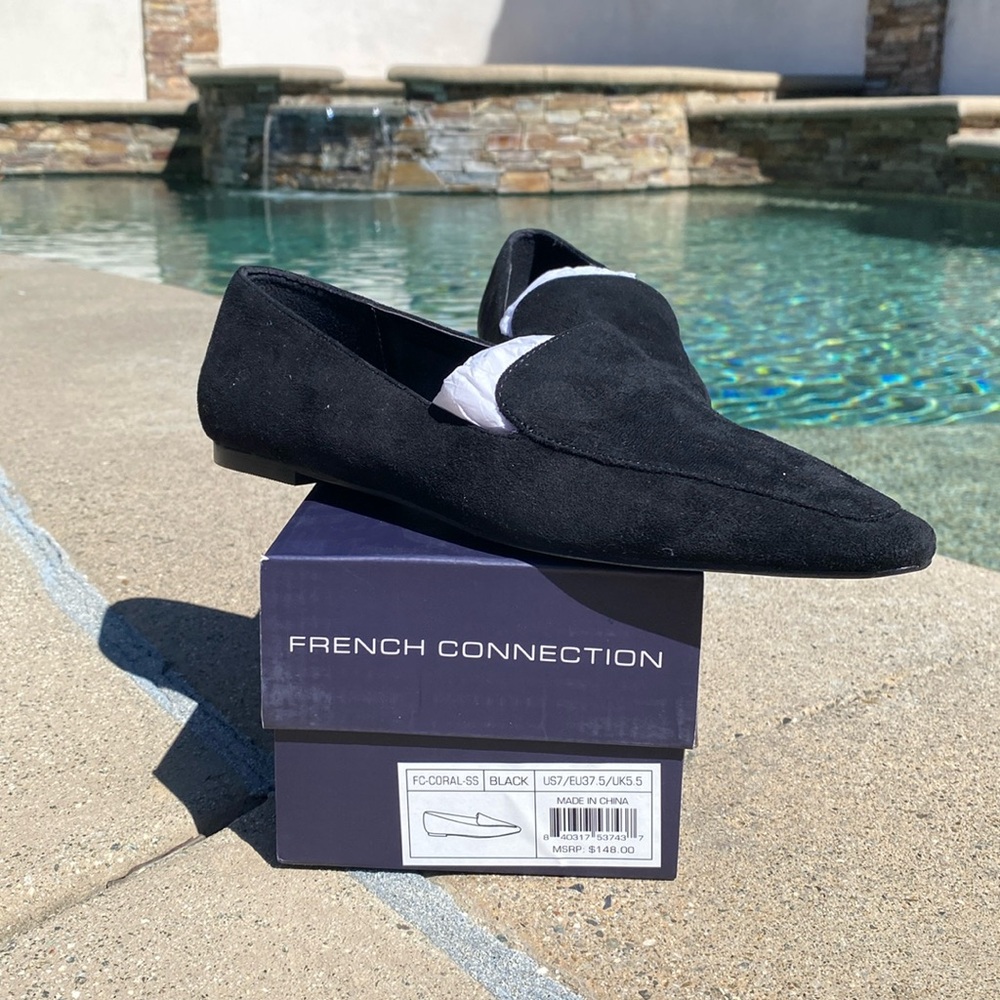 French Connection suede flats NWB